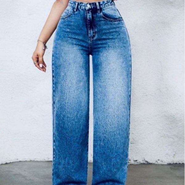 Towel Wash Wide Leg Denim