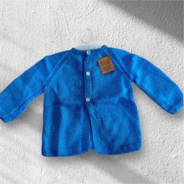 Girls- Blue front open cardigan