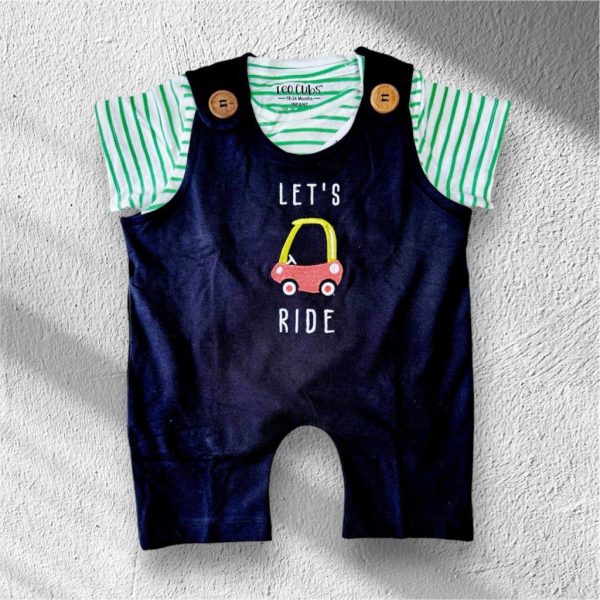 Leo Cubs Rompers-Black